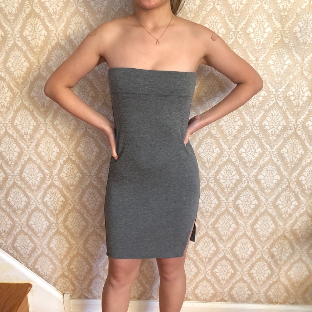 Grey Tube Dress